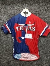 Canari Bicycle Jersey Adult XL Red and Blue Dont Mess With Texas Short S... - $27.77