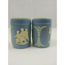 Vintage Plastic Liberty Bell Blue And  White Salt &amp; Pepper Shakers - $9.37 CAD