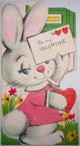 Vintage American Greeting Be My Valentine Bunny Valentine Card - $4.99
