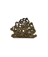 Vintage Teleflora Ornate Solid Brass Napkin Holder Art Nouveau Letter Ma... - $462.61 MXN