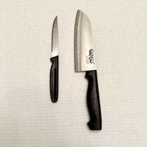 Vintage Ginsu 2000 Stainless Steel Steak &amp; Chef&#39;s Knife High Carbon Blac... - $12.99