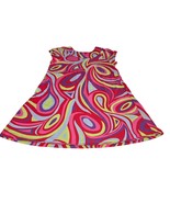 Hannah Andersson Girls 120 6X-7 Dress Stretch Short Sleeve Colorful Circ... - $20.73 CAD