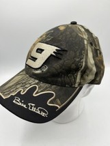 Vtg Shark Tooth Bill Elliot number nine Realtree Racing Camo Hat Cap - £9.46 GBP