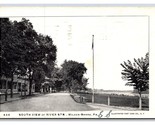 South River Street View Wilkes-Barre PA Pennsylvania UDB Postcard N20 - $3.91