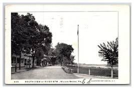 South River Street View Wilkes-Barre PA Pennsylvania UDB Postcard N20 - £2.78 GBP