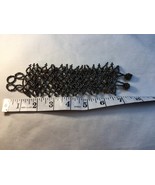 Stone And Seed Bead Woven Flexible Bracelet 6 1/2” To 7” Long - $32.85 CAD