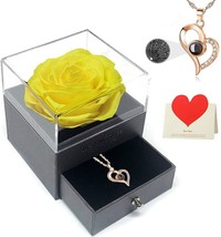 Birthday gifts for mom - Eternal Rose Gifts for women Preserved Rose Flower Gift - £22.85 GBP