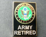US ARMY RETIRED RECTANGLE LAPEL PIN BADGE 1.2 x 3/4 INCHES - $5.64