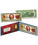 Chinese 12 Zodiac YEAR OF THE PIG Colorized USA $2 Dollar Bill Certified - £14.78 GBP