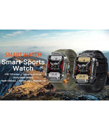 Military Smart Watch Bluetooth Call Smartwatch Android IOS Waterproof Ft... - $35.86 CAD
