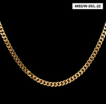 22 Kt Solid Yellow Gold Necklace Hip Hop Miami Men&#39;S Heavy Chain 54 g 20... - £8,343.53 GBP