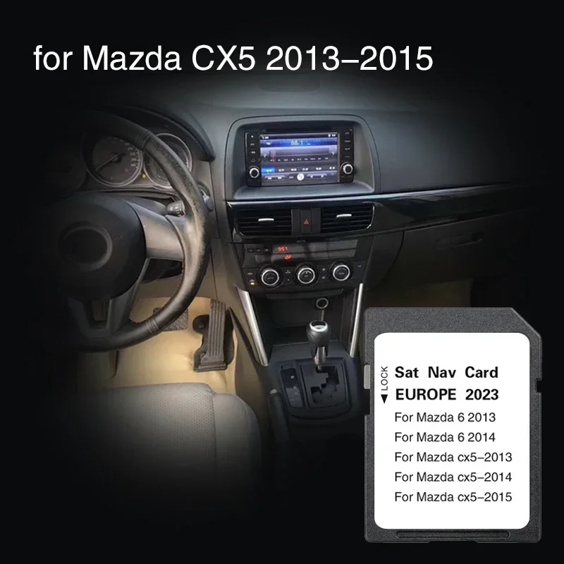 Use For Mazda CX-5 2013 2014 2015 SD Map Cards Europe UK Sat Navi 2023 - £34.31 GBP