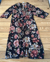 lularoe Women’s floral sheer open front cardigan size S black b10 - £12.53 GBP