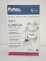 FLOTEC FPZS50T 1/2 HP 4200GPH THERMOPLASTIC SUBMERSIBLE SUMP PUMP NEW - $118.74