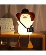Cute Cowboy Duck Lamp, Silicone Duck Light With Cowboy Hat &amp; Mini Camera... - £36.64 GBP