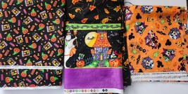 Halloween Fabric 3 Materials included cranston and more - $14.25