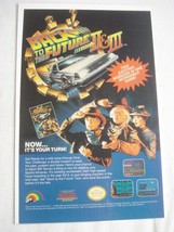 1990 Color Ad Back To the Future Part II &amp; III Video Game - £6.28 GBP