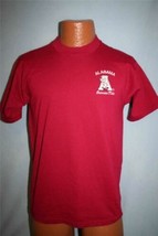 Alabama Crimson Tide Embroidered Logo 50/50 T-SHIRT Medium Football - £15.49 GBP