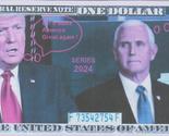 2024 Mike Pence Back Stabs Donald Trump Hard Feel $1 Novelty Bill yes Bu... - £3.12 GBP