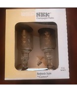 2 ~ THE ORIGINAL RED NEK CHAMPAGNE FLUTES WINE GLASSES Red-Neck Style Ca... - $8.90