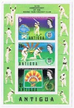 Stamps Antigua Souvenir Sheet Cricket 1972 MLH - $1.81
