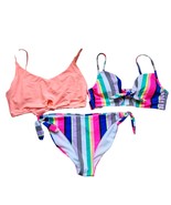 No Boundaries Bikini Swimsuit 3 Piece Women&#39;s Size Large Swimwear/Beach - $13.86