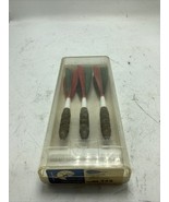 Vintage 70&#39;s UNICORN Chrome DARTS SET Darrow Feather 24 Grams  Made in E... - €20,28 EUR
