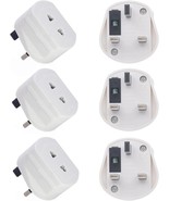 2-Pin To 3-Pin UK Shaver Adapter Plug Socket Converter EU European Euro ... - £2.18 GBP+