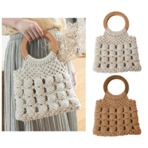 Eco-Friendly Handcrafted Cotton Rope Straw Bag for Women - Sustainable &amp;... - $49.00