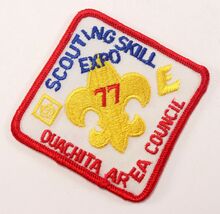 Vtg 1977 Scouting Skill Expo Ouachita Area Boy Scouts of America BSA Patch - $10.81 CAD
