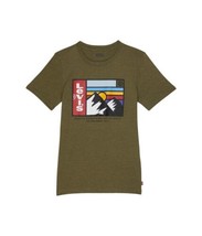 MSEP $20 Levi&#39;s Boy&#39;s Graphic T-Shirt Dark Olive Heather XL (18-20 Big Kid) - $13.86