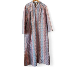 Tammy Floral Quilted House Dress Caftan Robe Sz 2X Cottagecore Vtg 70s 80s - £52.28 GBP