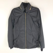 Lululemon Women&#39;s All Time Jacket Hooded Full Zip Pockets Black 4 - £49.26 GBP