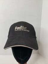 FedEx Truckload Brokerage Baseball Cap Hat Black Adjustable Strap By Adams - £6.37 GBP