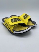 Nike Jordan Hydro IV Retro 4 Lightning Yellow Black White Slide Sz 10 DN4238-701 - £74.73 GBP