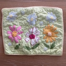 Pottery Barn Kids Daisy Garden Quilted Pillow Sham Standard 26&quot;x20&quot; Yellow - $16.99