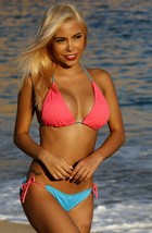 UjENA Women`s Swimwear Coral Panama Beach Bikini Bathing Suit Free Shipping - £65.11 GBP