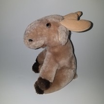VTG Dakin Arctic Circle 1979 Moose Plush 8&quot; Stuffed Animal Toy Beige Brown - £23.64 GBP