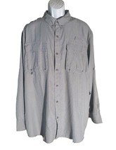 Redhead Brand Men&#39;s Long Sleeve Button Down Vented Fishing Shirt 2XL - £11.15 GBP