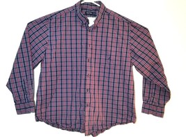 Nautica Red Plaid Long Sleeve Button Front Casual Dress Shirt EUC Mens X... - $34.99