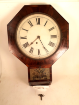 Rare Antique Regulator Clock Made BY D.S. Crosby, N.Y.C. Circa 1860, Running - £139.50 GBP