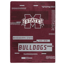 Mississippi State Bulldogs 60&quot; by 80&quot; Twin Size Digitize Raschel Blanket... - $48.49