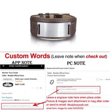 New Wide Genuine Leather Casual Men Black Brown Bracelet Adjustable Wrap Punk Vi - £15.69 GBP