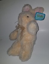 VTG Peach Easter Bunny Rabbit Plush 15&quot; Stuffed Animal Toy Walmart Lovey Orange - £19.74 GBP