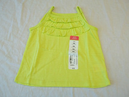 Okie Dokie Girls Tank Top Shirt  Green Ruffles   Size 4T  New W Tag - $8.79