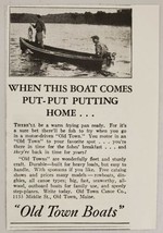 1930 Print Ad Old Town Boats Fisherman with Large Stringer of Fish Old Town,ME - £8.04 GBP