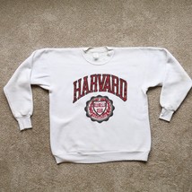 Vintage Harvard University Ivy League Distressed Crewneck Tulex Size Large - £31.19 GBP