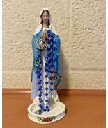 Praying Virgen Mary Rosary Holder 8&quot; Statue, New #AB-145 - $913.16 MXN