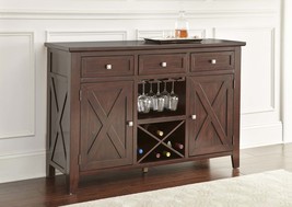 Adrian Server, Dark Brown Patio Furniture - $13,960.39 MXN
