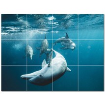 Dolphin Ceramic Tile Wall Mural Kitchen Backsplash Bathroom Shower P500522 - $120.00+